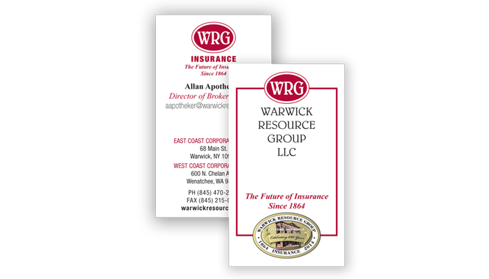 Warwick Resource Group – Business cards